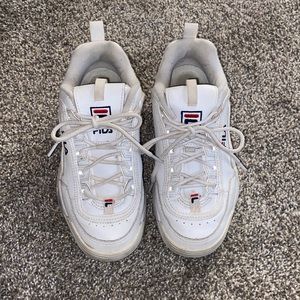 White Fila Tennis Shoes